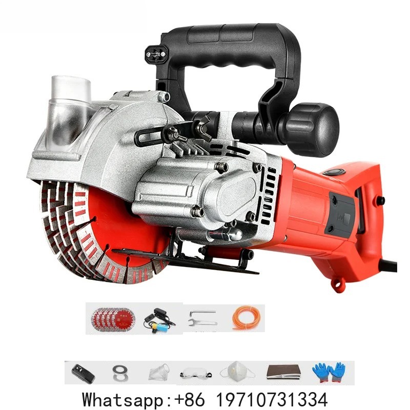 Electric Concrete Cutter - Máquina Profesional para Ranurar Paredes, Cortadora
