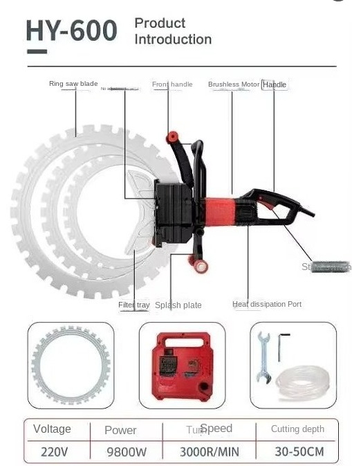 Sierra Circular de Alta Frecue - Electric Concrete Cutter reseña y precio