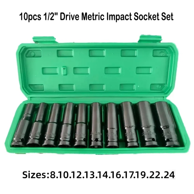 Juego de 10 Llaves de Impacto  - Heavy Equipment Maintenance reseña y precio