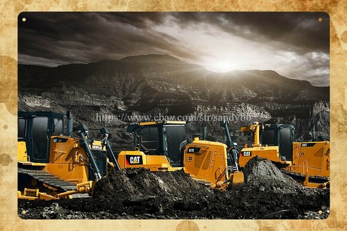 Letrero Metálico Decorativo de - Heavy Equipment Sign reseña y precio